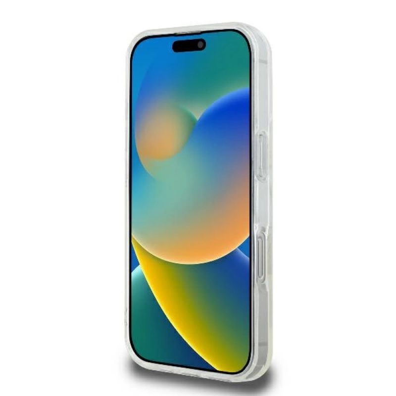 Guess GUHMP16LHFGERET iPhone 16 Pro 6.3" przeźroczysty/transparent hardcase IML Glitter Circle MagSafe - obrazek 5