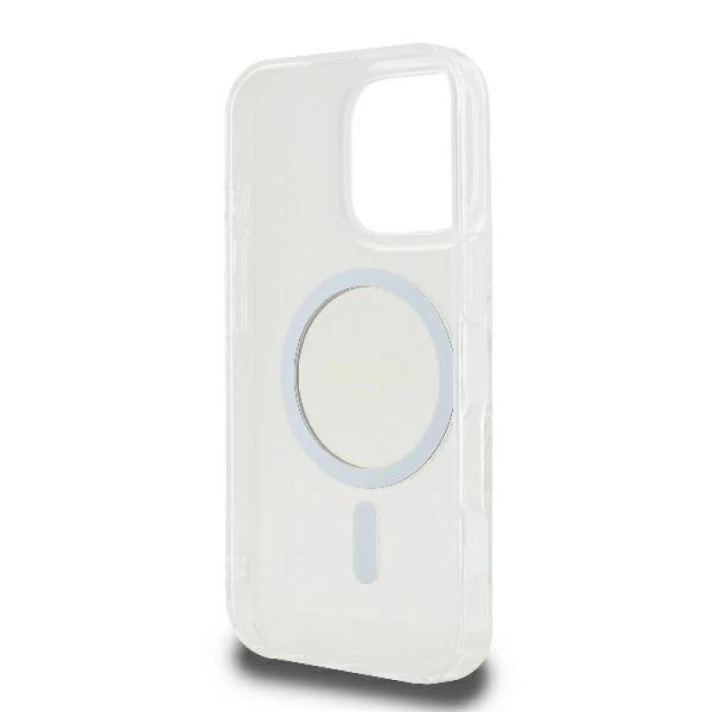 Guess GUHMP16LHFGERET iPhone 16 Pro 6.3" przeźroczysty/transparent hardcase IML Glitter Circle MagSafe - obrazek 7