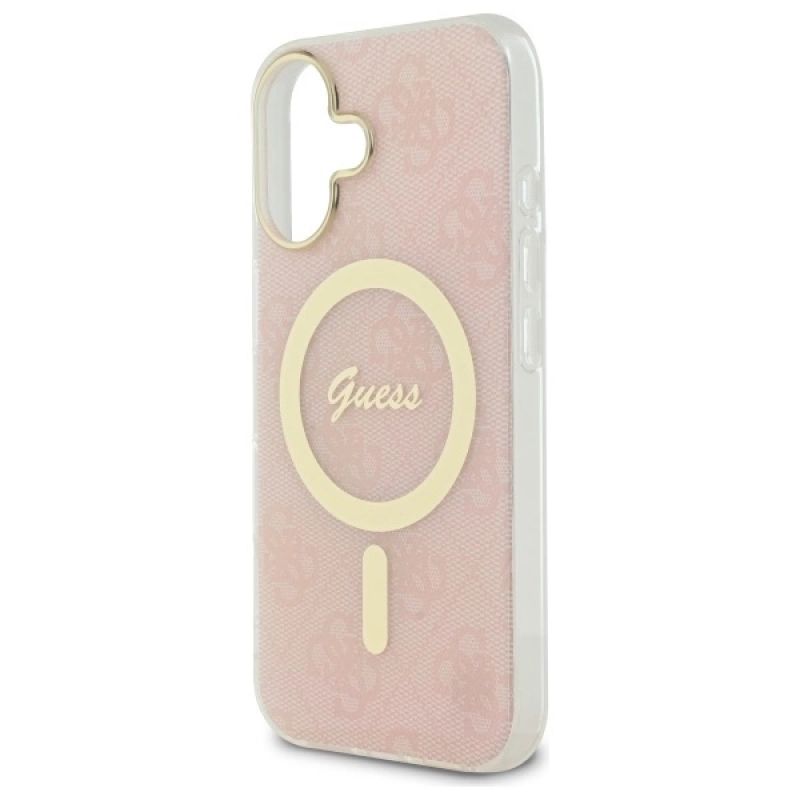 Etui Guess IML 4G MagSafe na iPhone 16 - różowe - obrazek 6
