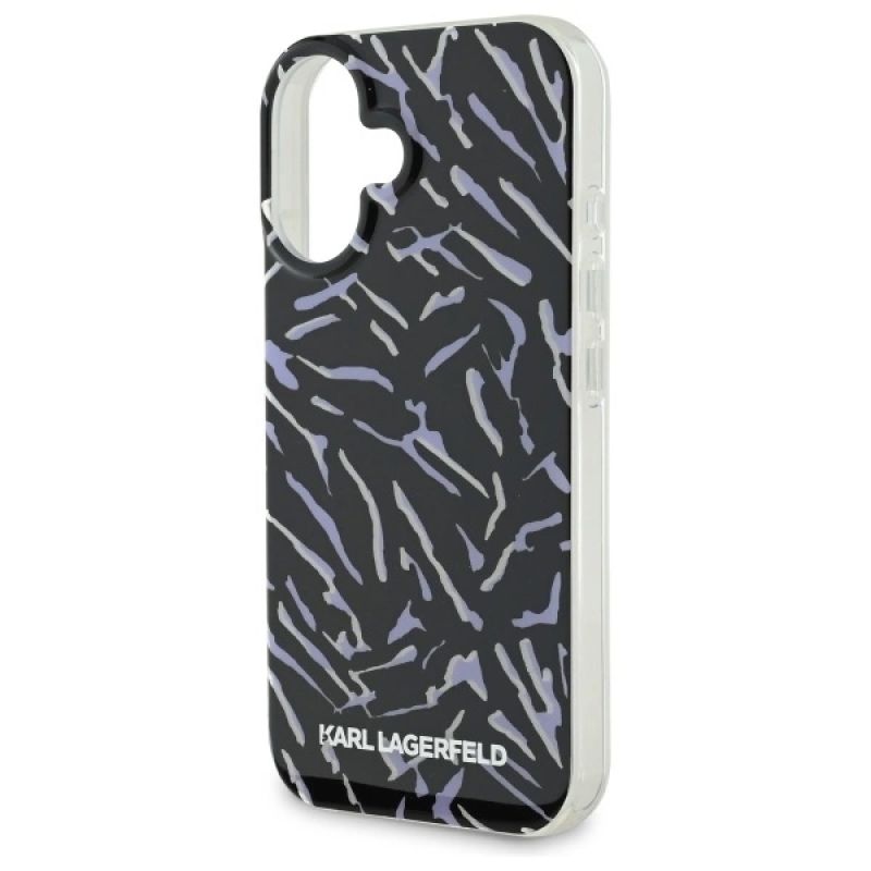 Etui Karl Lagerfeld Zebra With Cord na iPhone 16 Plus - fioletowe - obrazek 5