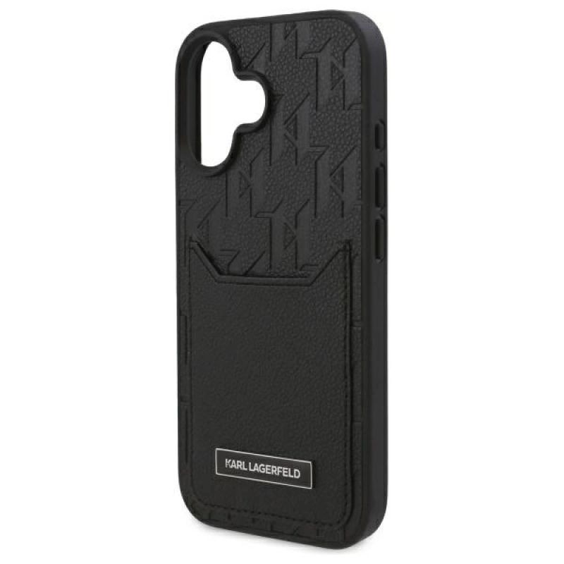 Etui Karl Lagerfeld Cardslots Monogram na iPhone 16 - czarne - obrazek 6