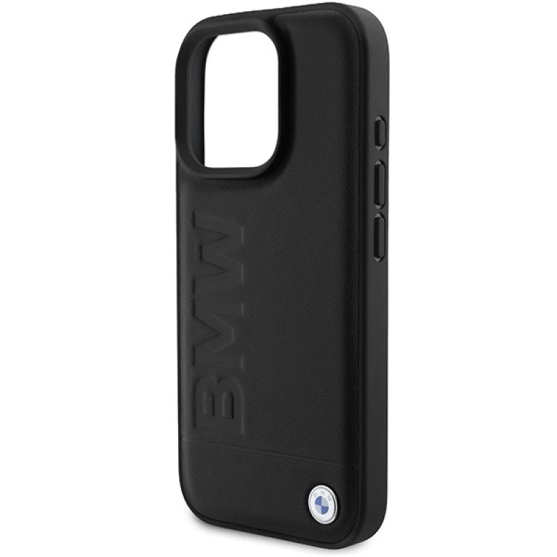 Etui BMW Leather Hot Stamp na iPhone 16 Pro - czarne - obrazek 5