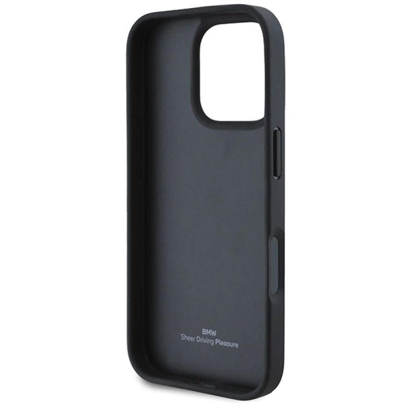 Etui BMW Leather Hot Stamp na iPhone 16 Pro - czarne - obrazek 6