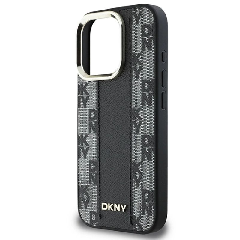 Etui DKNY Checkered Pattern Magsafe na iPhone 16 Pro - czarne - obrazek 6