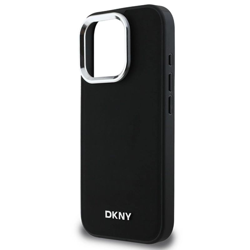 Etui DKNY Plain Silver Logo MagSafe na iPhone 16 Pro - czarne - obrazek 6