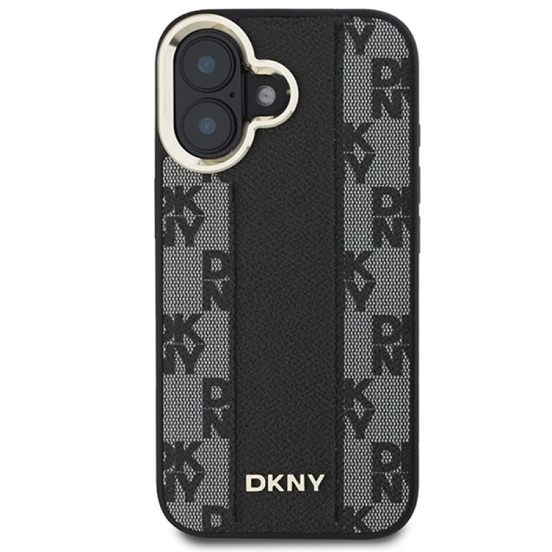 Etui DKNY Checkered Pattern Magsafe na iPhone 16 - czarne - obrazek 3