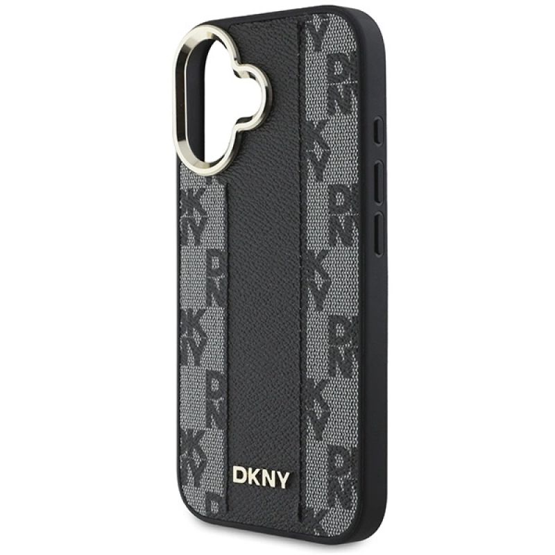 Etui DKNY Checkered Pattern Magsafe na iPhone 16 - czarne - obrazek 6