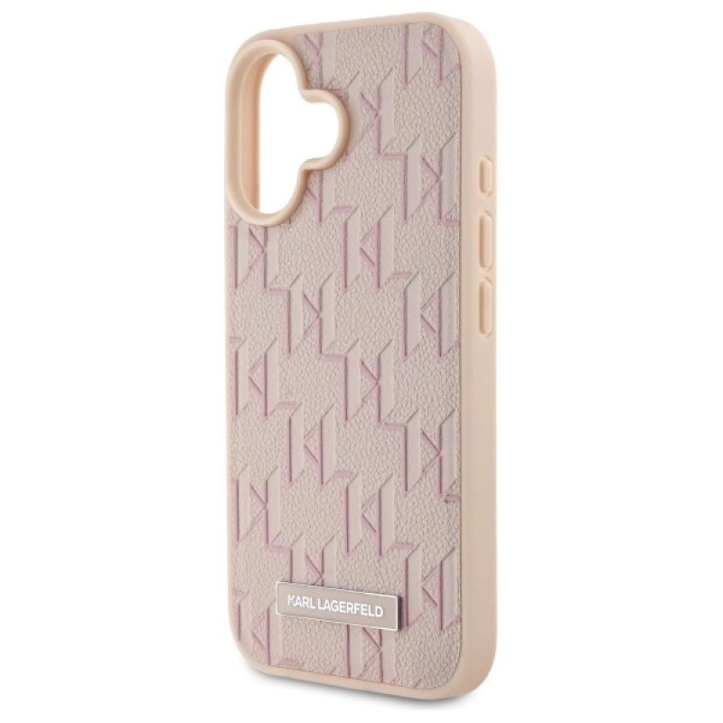 Etui Karl Lagerfeld Hot Stamp Magsafe na iPhone 16 - różowe - obrazek 6