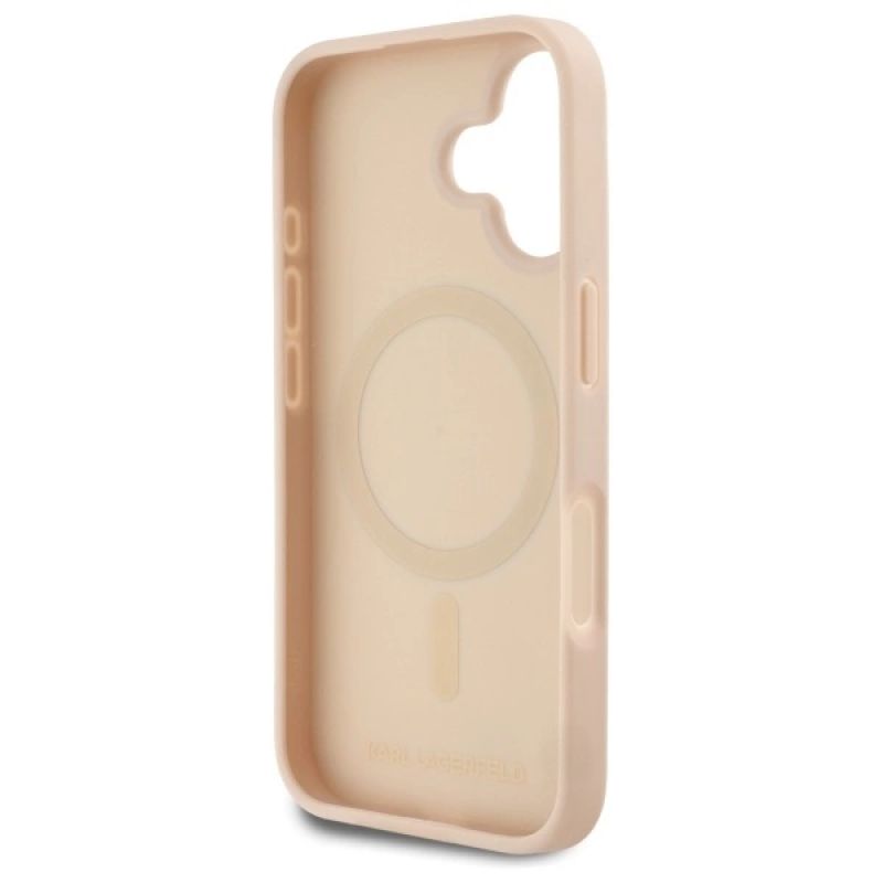 Etui Karl Lagerfeld Hot Stamp Magsafe na iPhone 16 - różowe - obrazek 7