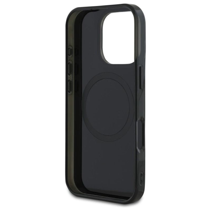 Etui Mercedes MB Double Layer Crossed Lines MagSafe na iPhone 16 Pro - czarne - obrazek 7