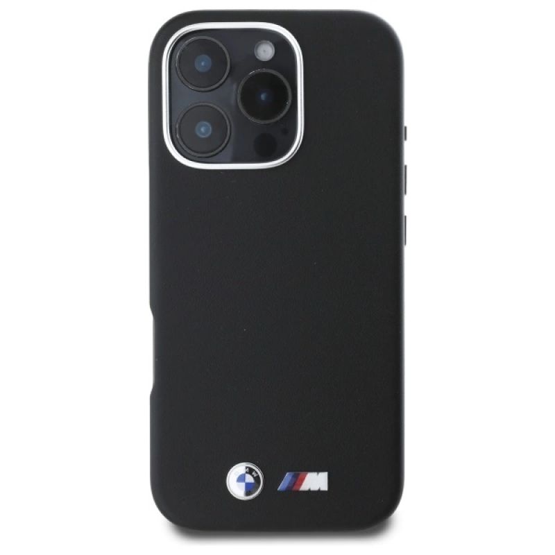 Etui BMW M Smooth Full Wrapped Metal MagSafe na iPhone 16 Pro Max - czarne - obrazek 3