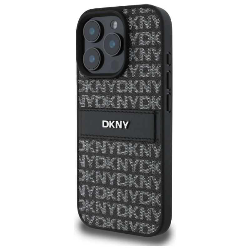 Etui DKNY Texture Pattern Tonal Stripe na iPhone 16 Pro Max - czarne - obrazek 2