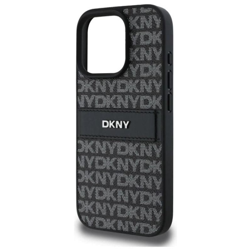 Etui DKNY Texture Pattern Tonal Stripe na iPhone 16 Pro Max - czarne - obrazek 6
