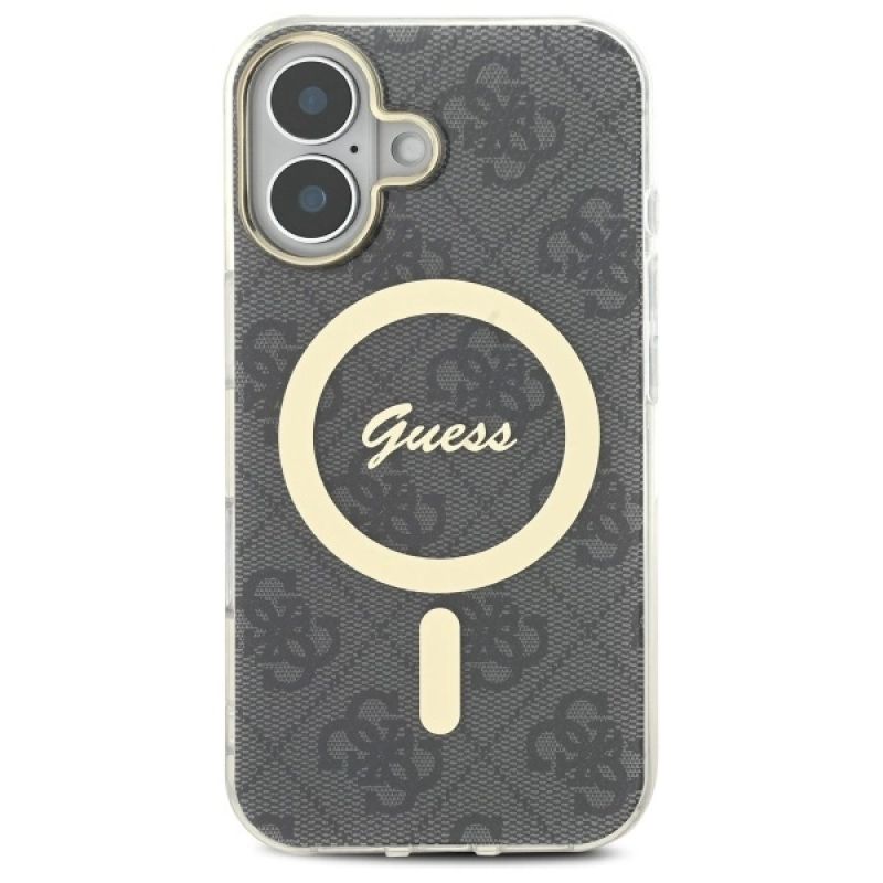 Etui Guess IML 4G MagSafe na iPhone 16 Plus - czarne - obrazek 3