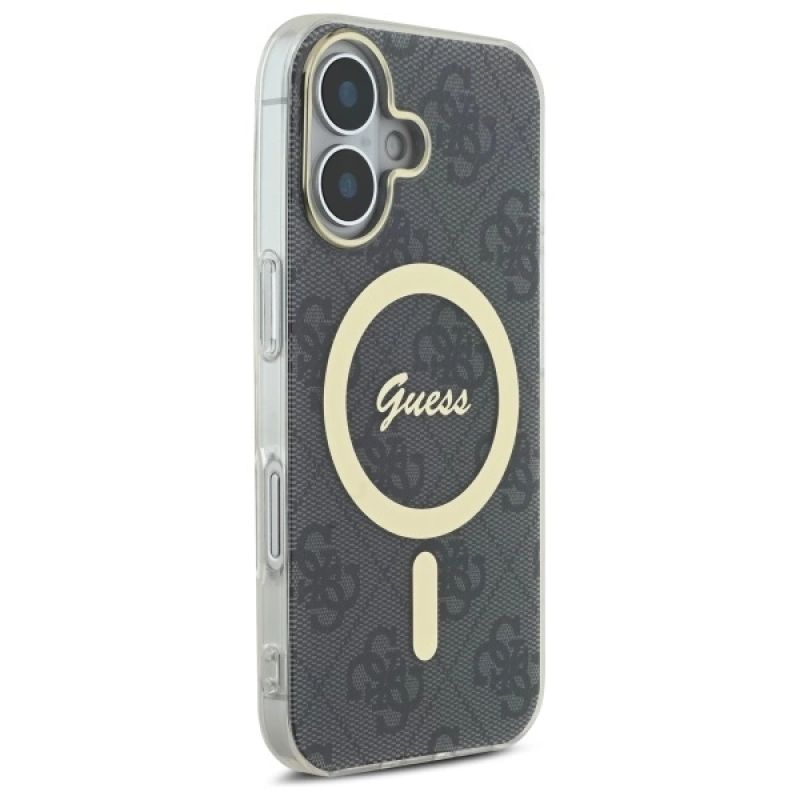 Etui Guess IML 4G MagSafe na iPhone 16 Plus - czarne - obrazek 4