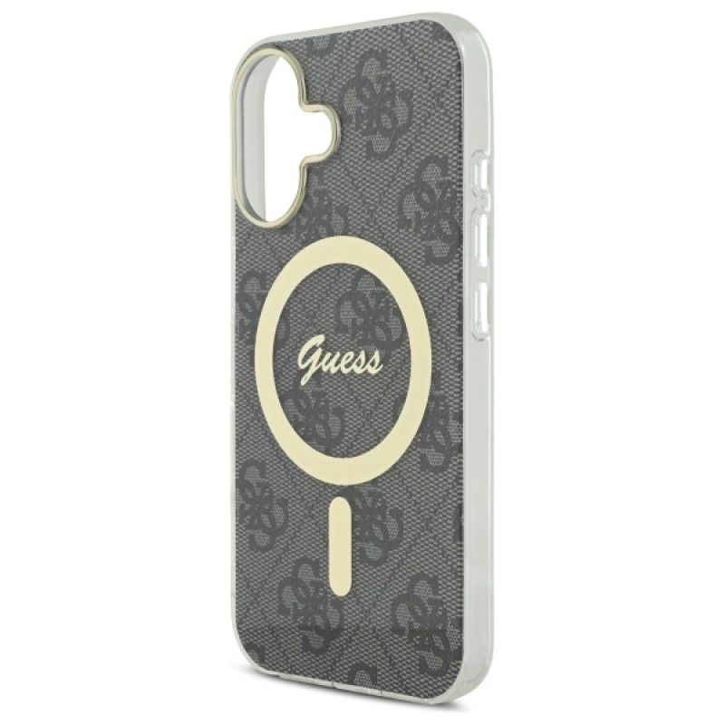 Etui Guess IML 4G MagSafe na iPhone 16 Plus - czarne - obrazek 6
