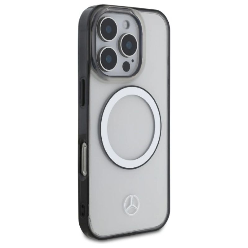 Etui Mercedes Printed logo MagSafe na iPhone 16 Pro - przezroczyste - obrazek 4