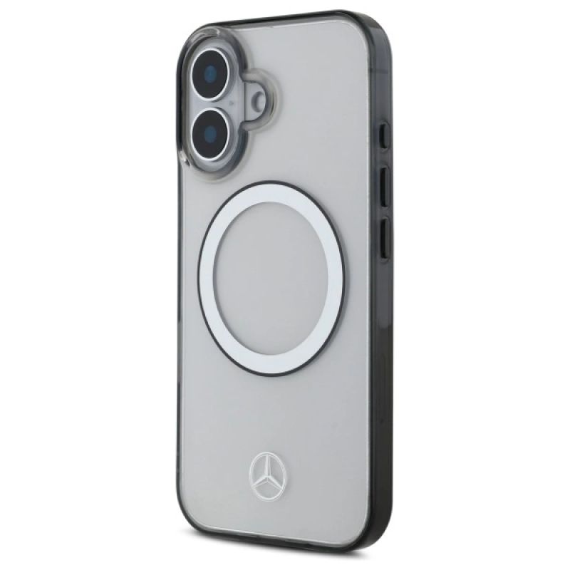 Etui Mercedes Printed logo MagSafe na iPhone 16 - przezroczysty - obrazek 2