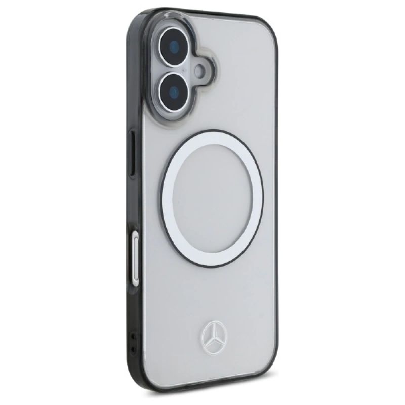 Etui Mercedes Printed logo MagSafe na iPhone 16 - przezroczysty - obrazek 4