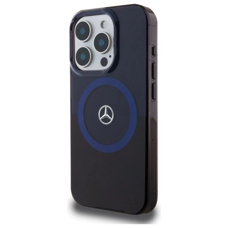 Etui Mercedes MB Double Layer BiColor MagSafe na iPhone 16 Pro Max - niebieskie - obrazek 2