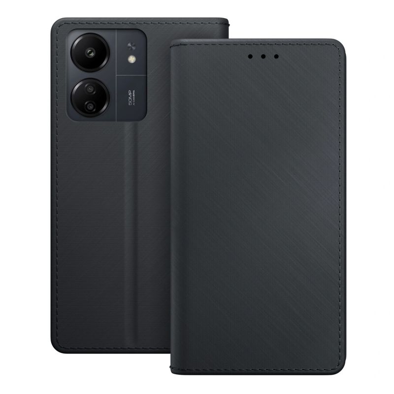 Etui z klapką 3mk Wallet Case na Xiaomi Redmi 13C/Poco C65 - czarne - obrazek 4
