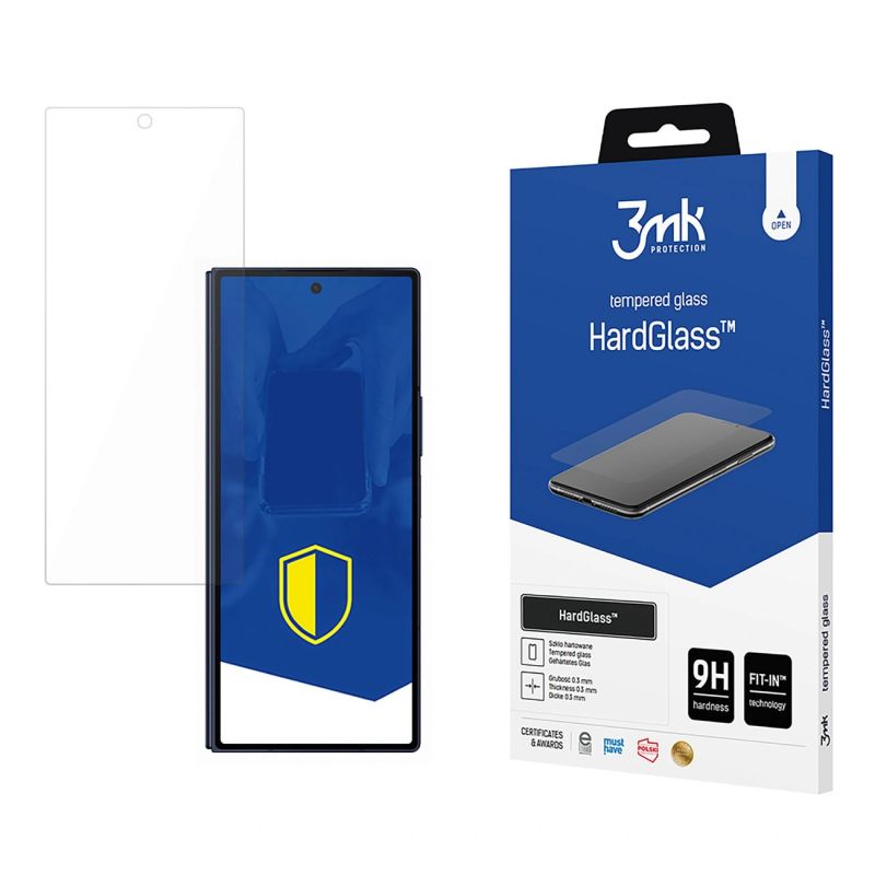Szkło hartowane 3mk HardGlass™ na Samsung Galaxy Z Fold 6 (front)