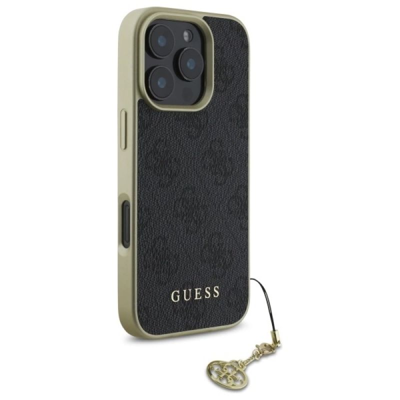 Etui Guess 4G Charms Collection na iPhone 16 Pro - czarne - obrazek 4