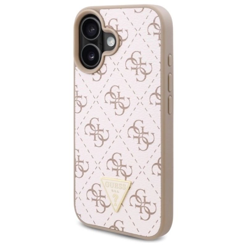 Etui Guess New 4G Triangle na iPhone 16 Plus - białe - obrazek 4