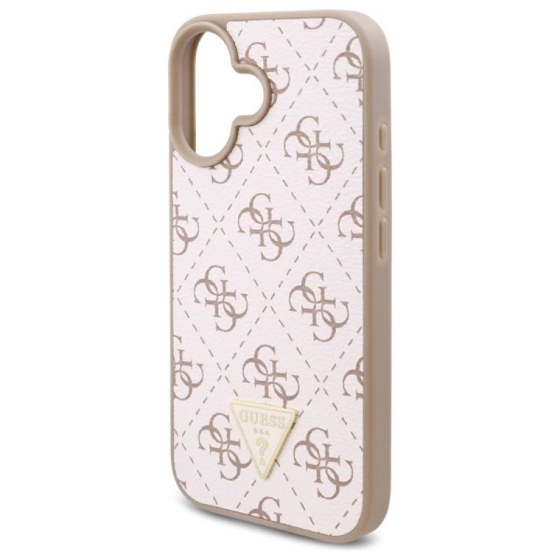 Etui Guess New 4G Triangle na iPhone 16 Plus - białe - obrazek 6