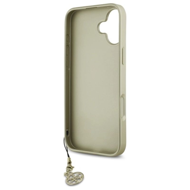 Etui Guess 4G Charms Collection na iPhone 16 - brązowe - obrazek 7