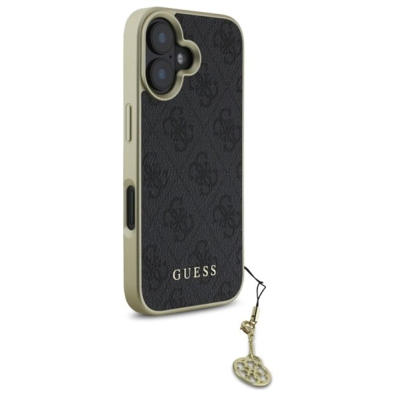 Etui Guess 4G Charms Collection na iPhone 16 - czarne - obrazek 4
