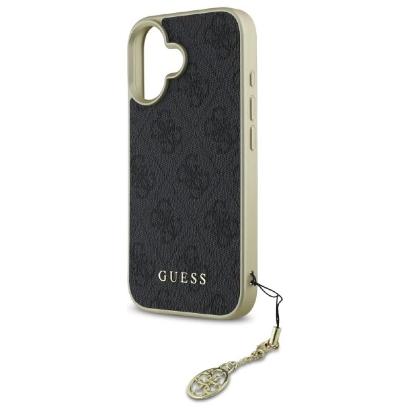 Etui Guess 4G Charms Collection na iPhone 16 - czarne - obrazek 6