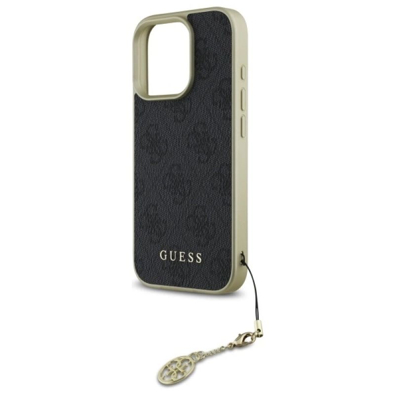 Etui Guess 4G Charms Collection na iPhone 16 Pro Max - czarne - obrazek 6