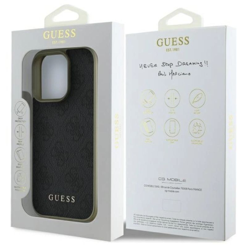 Etui Guess 4G Charms Collection na iPhone 16 Pro Max - czarne - obrazek 8