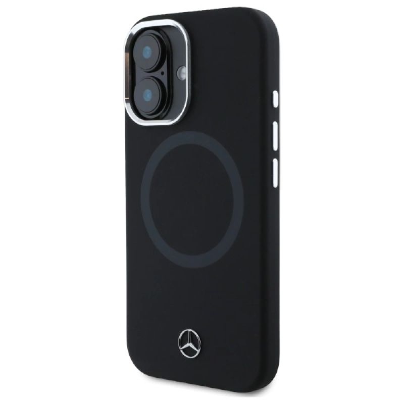Mercedes MEHMP16S23SUTTK iPhone 16 6.1" czarny/black hardcase Silicone Tonal Logo MagSafe - obrazek 2