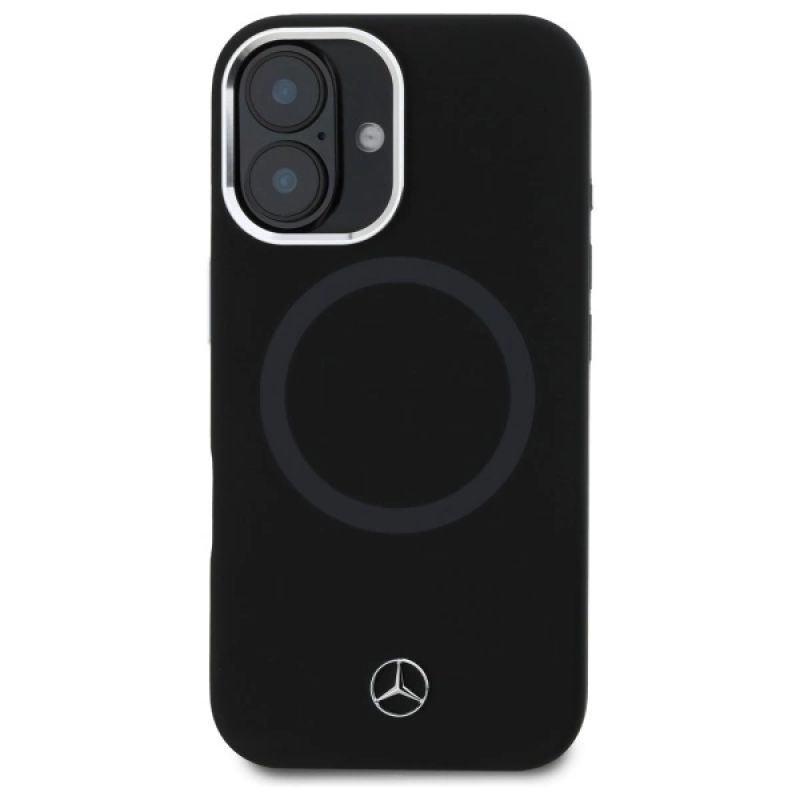 Mercedes MEHMP16S23SUTTK iPhone 16 6.1" czarny/black hardcase Silicone Tonal Logo MagSafe - obrazek 3
