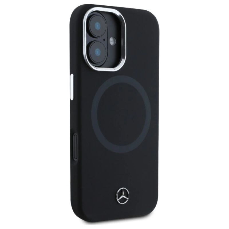Mercedes MEHMP16S23SUTTK iPhone 16 6.1" czarny/black hardcase Silicone Tonal Logo MagSafe - obrazek 4