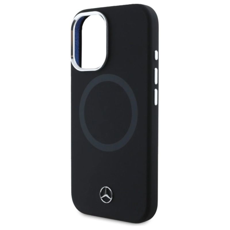 Mercedes MEHMP16S23SUTTK iPhone 16 6.1" czarny/black hardcase Silicone Tonal Logo MagSafe - obrazek 6