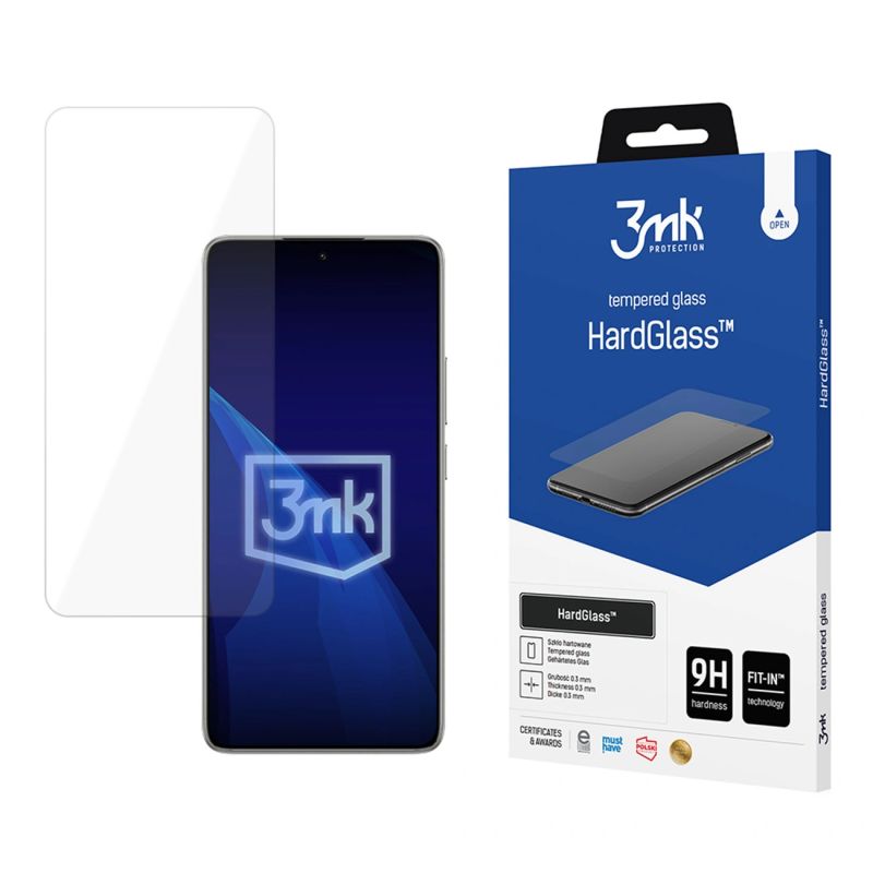 Szkło hartowane 9H 3mk HardGlass™ na Xiaomi 14T / 14T Pro - obrazek 3