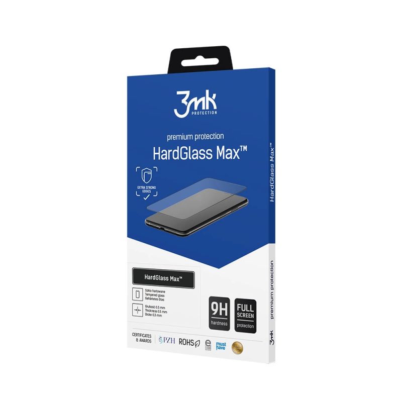 Szkło hartowane 3mk HardGlass Max Black na Xiaomi 14T / 14T Pro