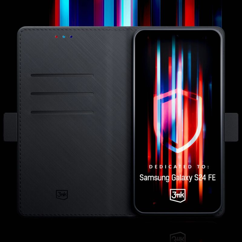 Etui 3mk Wallet Case na Samsung Galaxy S24 FE - czarne - obrazek 6