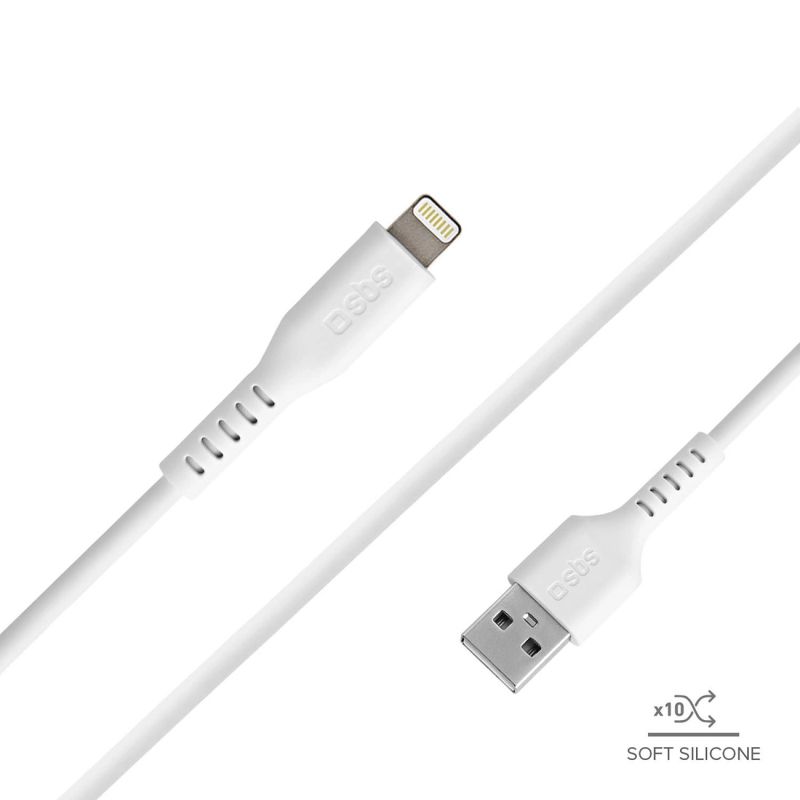Kabel SBS TECABLEUSBIP589W USB-A - Lightning - biały - obrazek 4