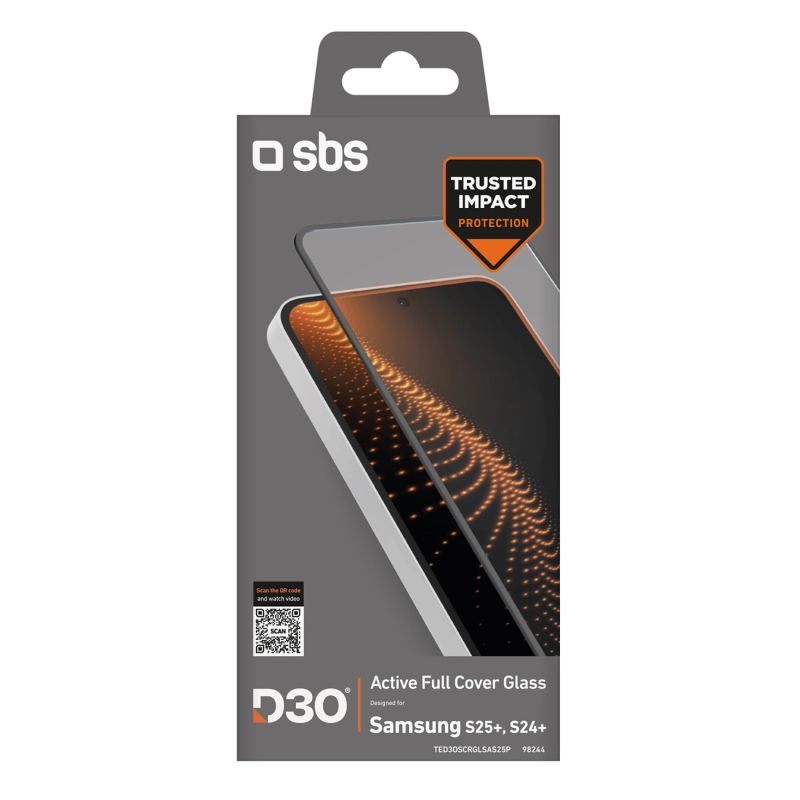 Szkło hartowane SBS Tempered Glass D3O z ramką do Samsung Galaxy S25+ / S24+ - obrazek 3