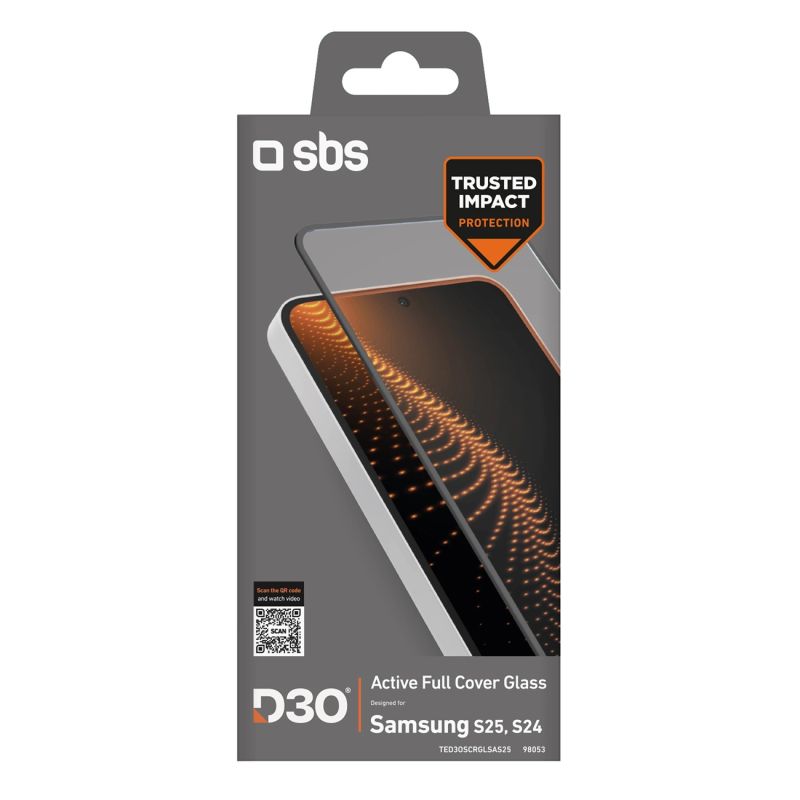 Szkło hartowane SBS Tempered Glass D3O z ramką do Samsung Galaxy S25 / S24 - obrazek 3