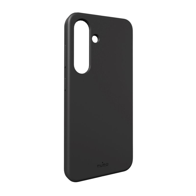Etui silikonowe Puro Icon Mag z MagSafe do Samsung Galaxy S25 - czarne - obrazek 2