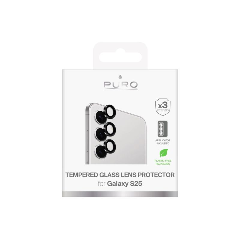Szkło hartowane Puro Single Camera Lens na soczewki aparatu do Samsung Galaxy S25 - obrazek 2