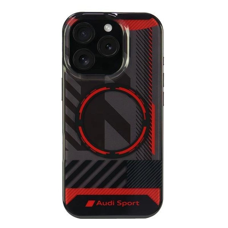 Etui Audi IML Sport MagSafe na iPhone 16 Pro 6.3" - czarne
