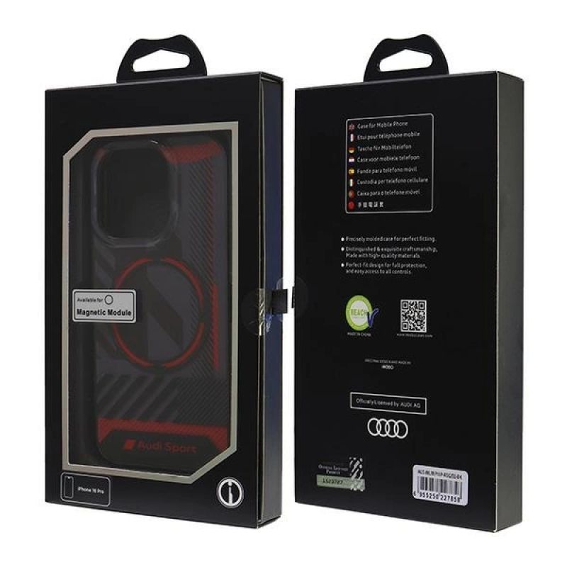 Etui Audi IML Sport MagSafe na iPhone 16 Pro 6.3" - czarne - obrazek 7