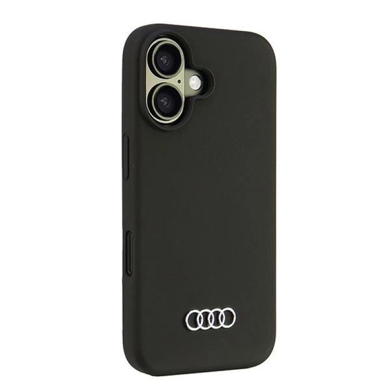 Etui Audi Silicone Case na iPhone 16 6.1" - czarne - obrazek 2