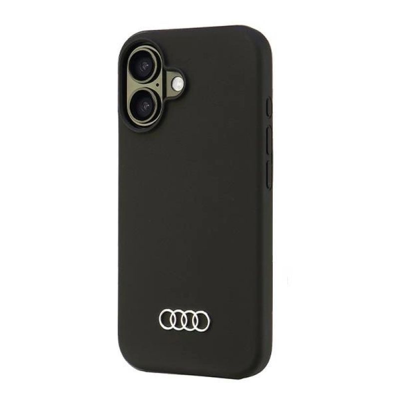 Etui Audi Silicone Case na iPhone 16 6.1" - czarne - obrazek 3